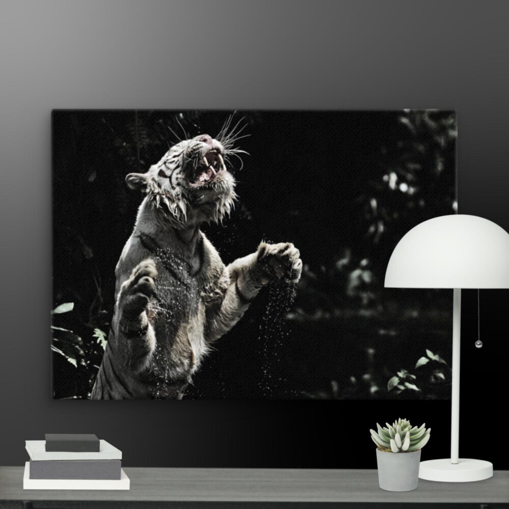 Tiger in the Water canvas - Image 11