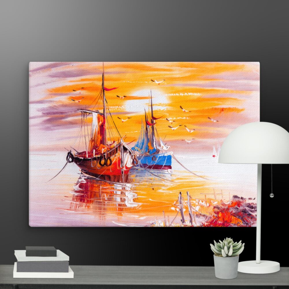 Ships at Sea canvas - Image 11