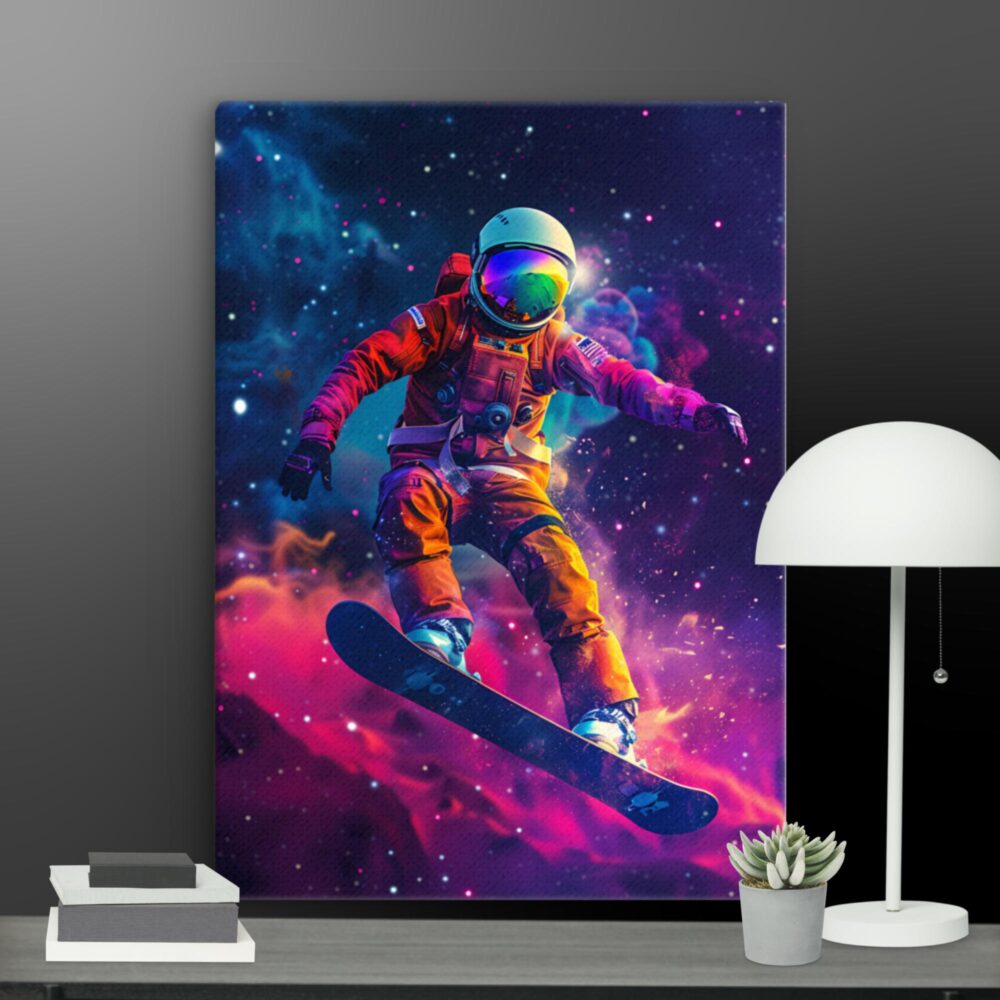 Astronaut on skateboard canvas - Image 6