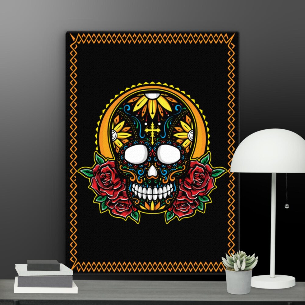 Religious skull canvas - Image 9
