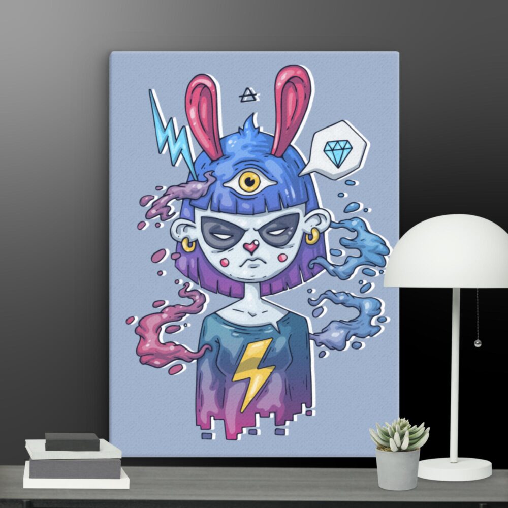 Moody Girl canvas - Image 9