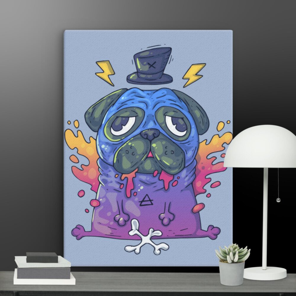 Pug Magician canvas - Image 9