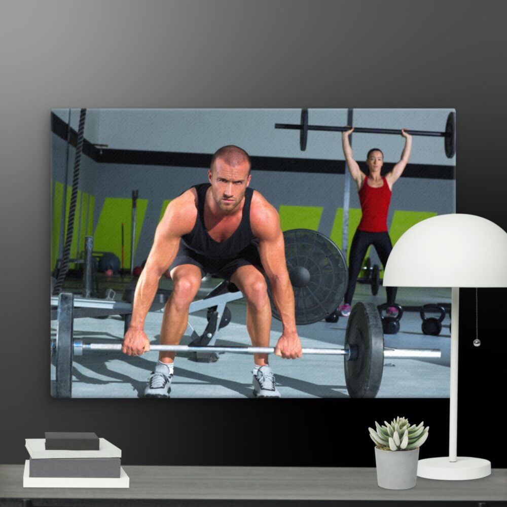 Lifting weights canvas - Image 11