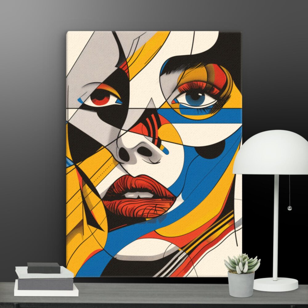 AI Woman close up canvas - Image 9