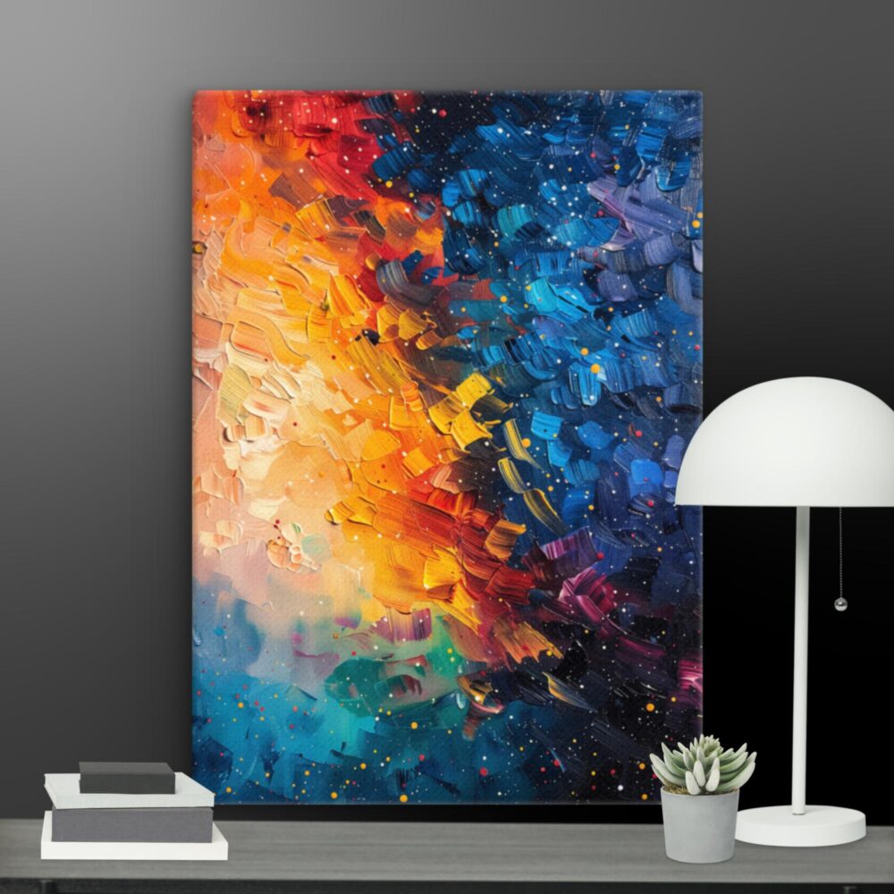 Abstract Stars in the sky canvas - Image 9