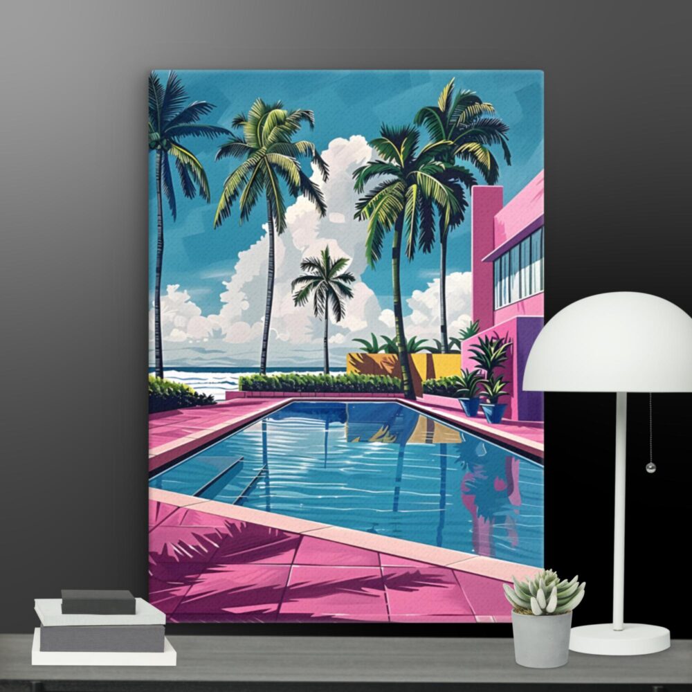 By the pool canvas - Image 8