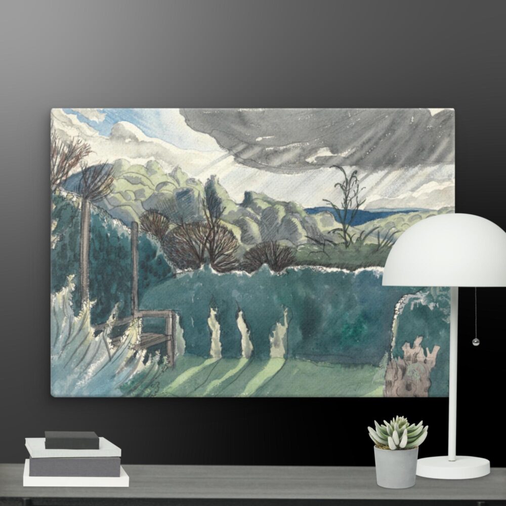 Landscape by Paul Nash canvas - Image 11