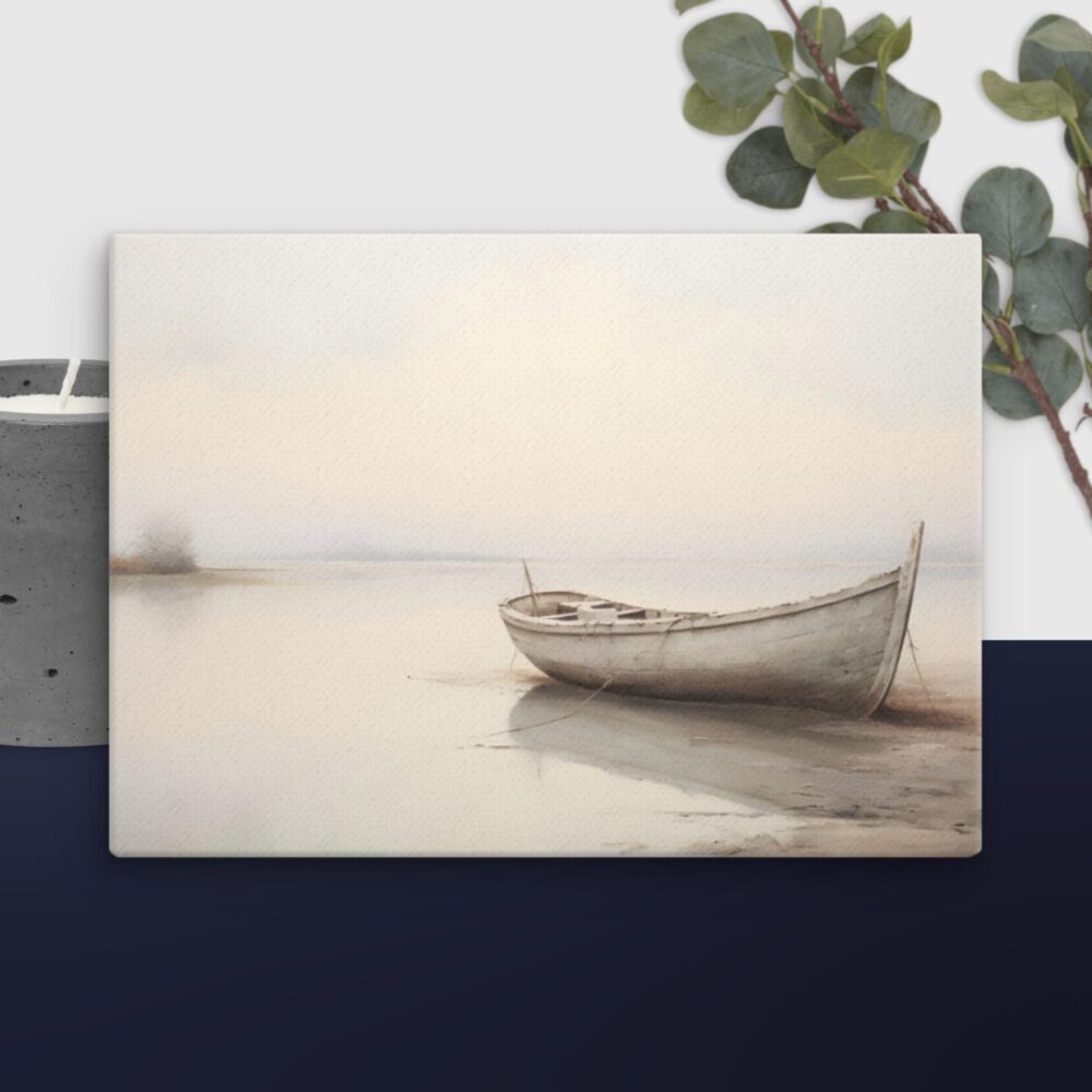 Boat scene canvas - Image 11