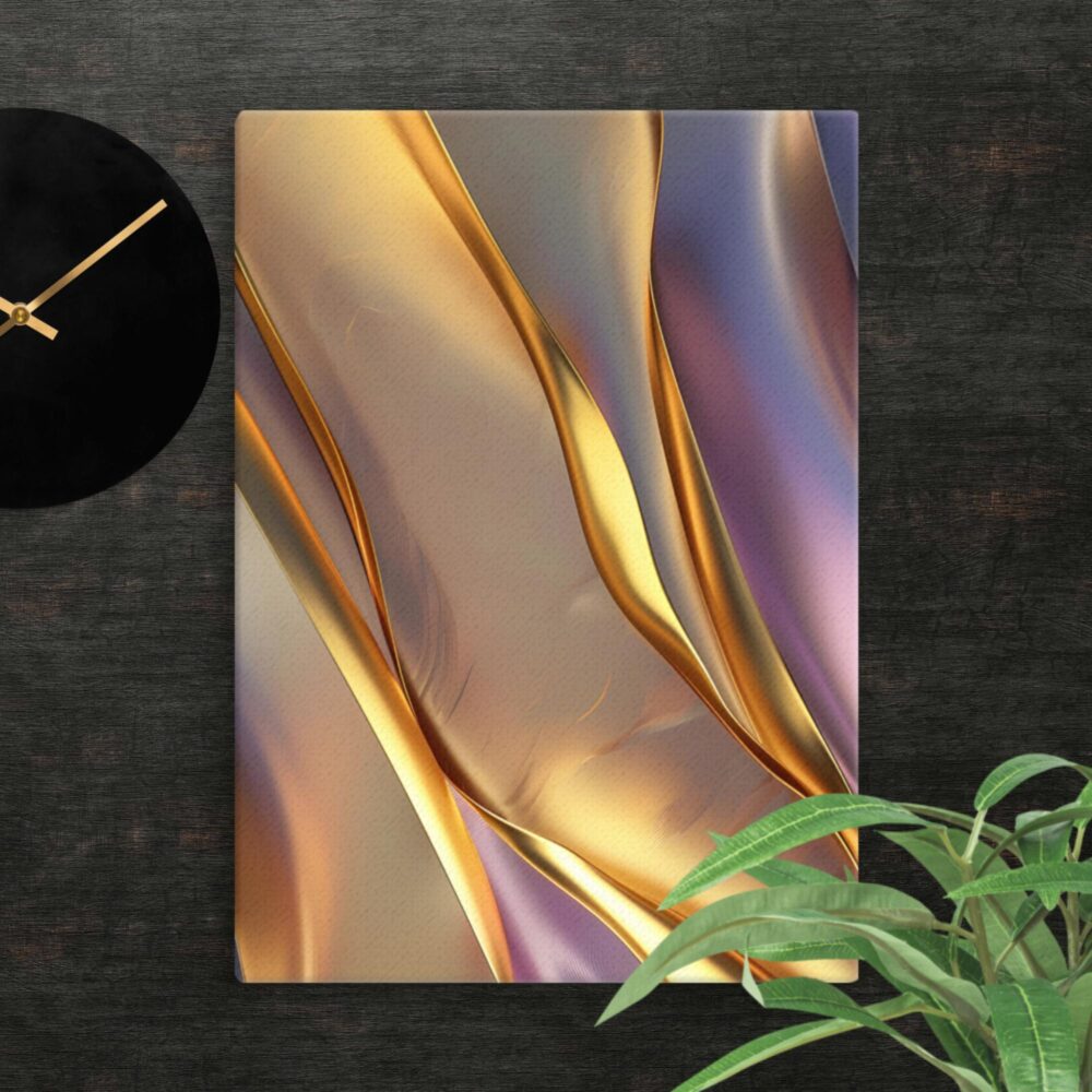 Gold and purple  canvas - Image 11