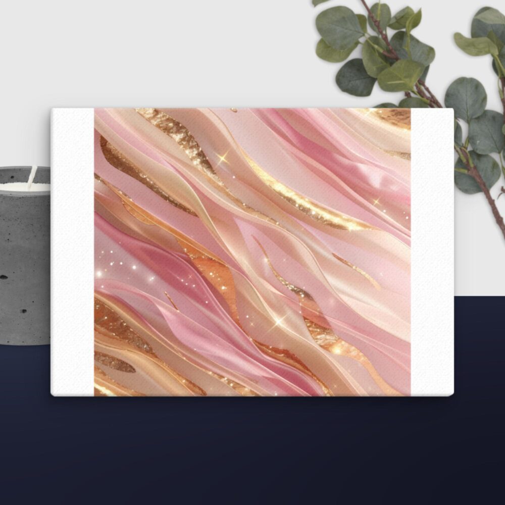 Pink Gold Glittery canvas - Image 11