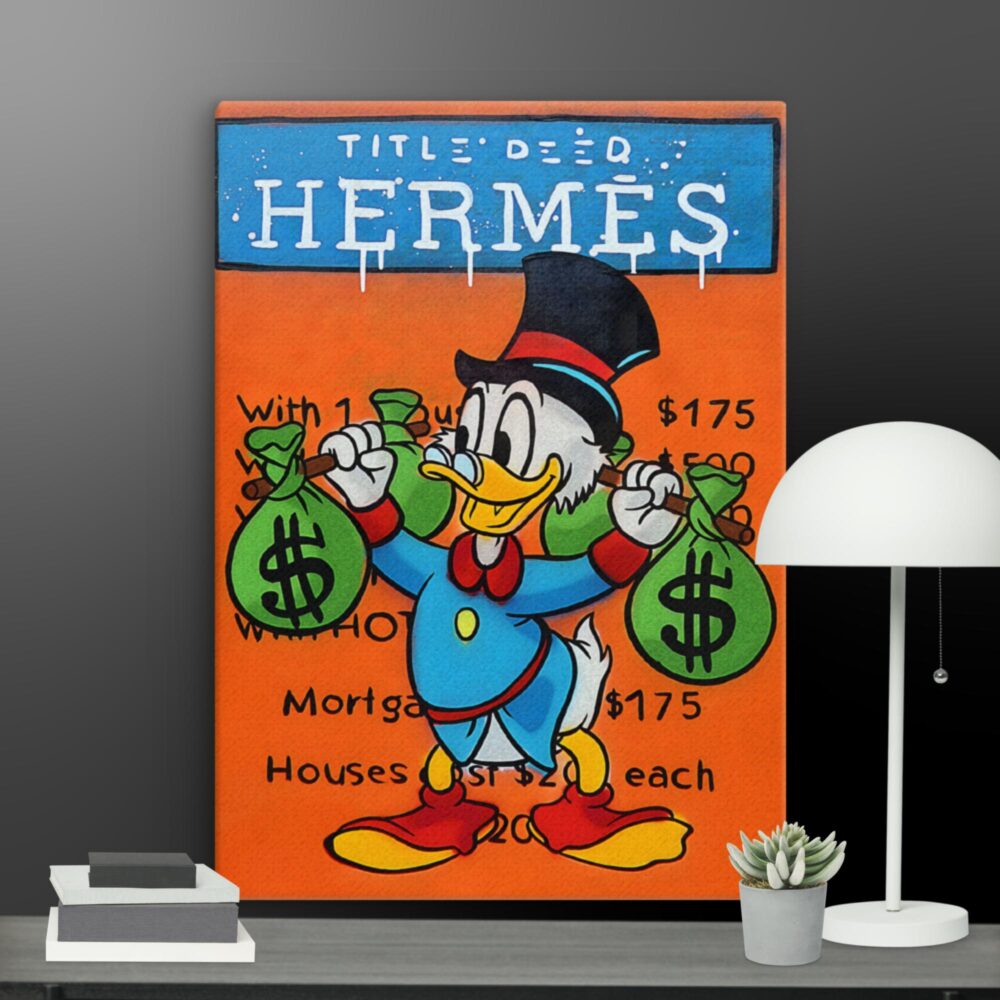 Duck Tales Hermes canvas - Image 9