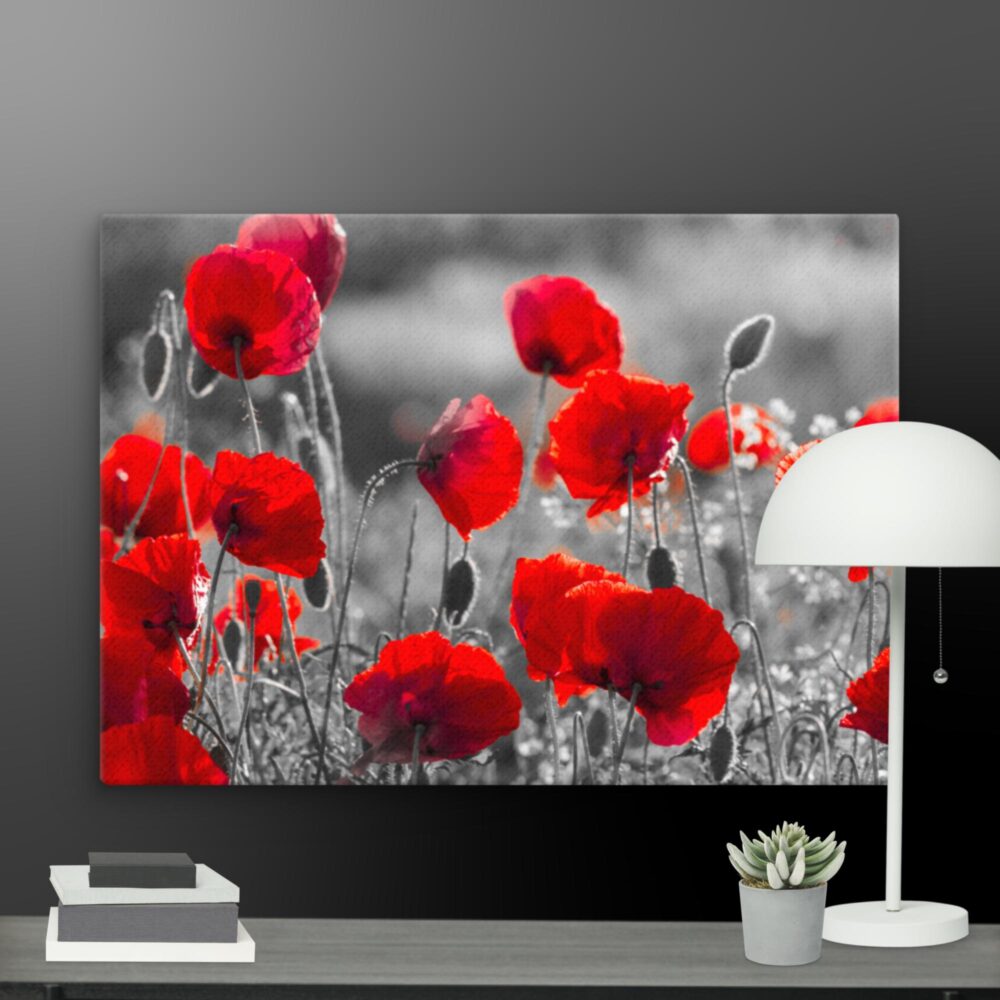 Poppy scene canvas - Image 11