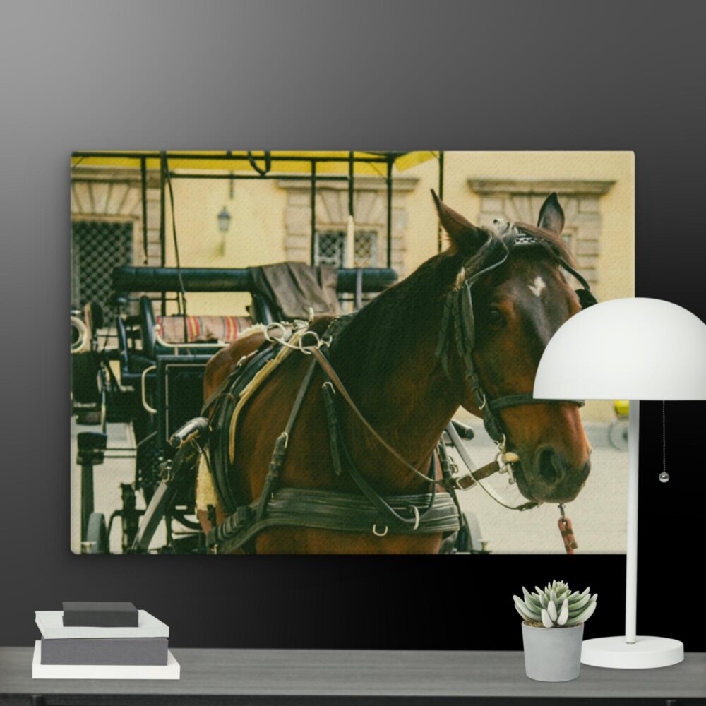 Horse with cart canvas - Image 11