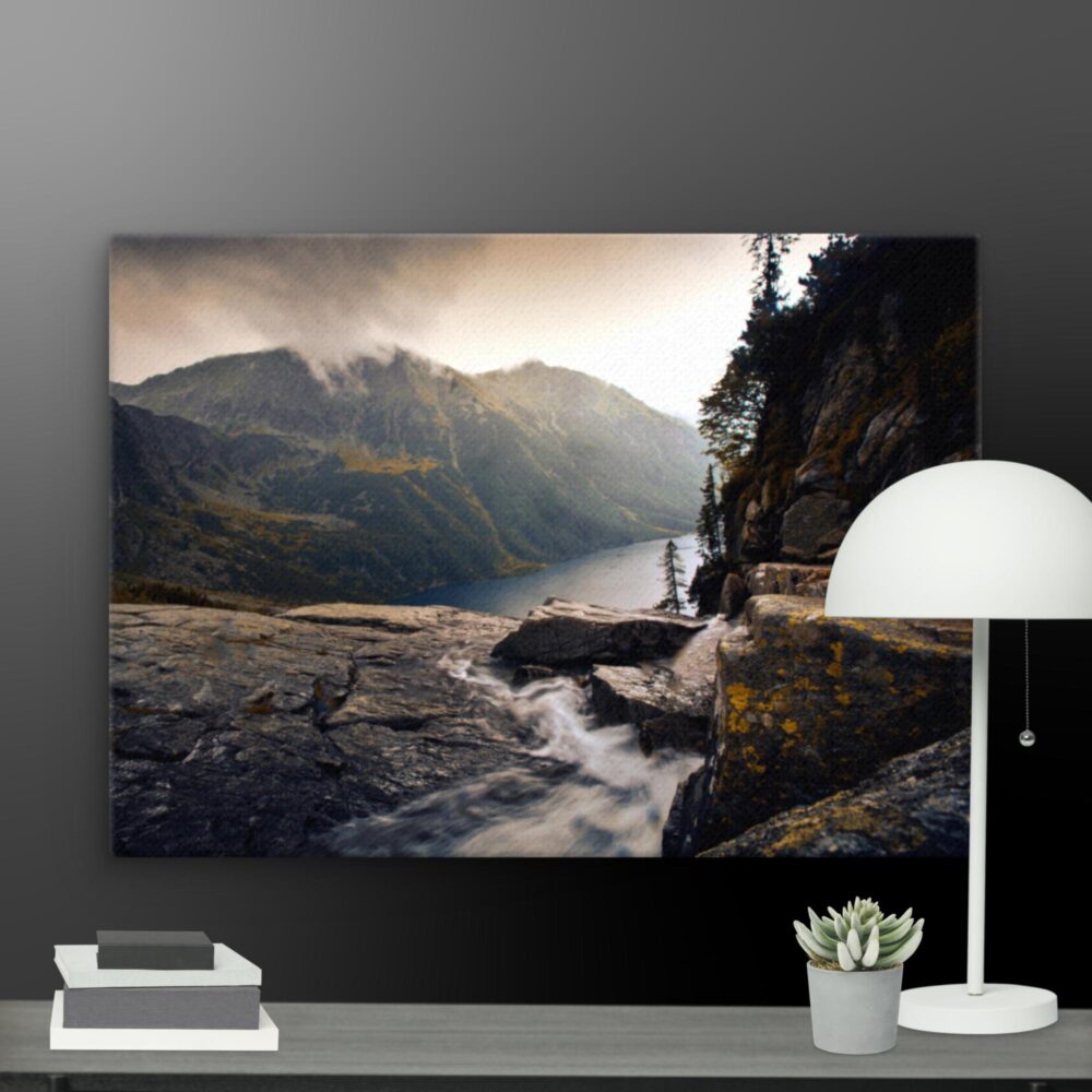 Dark nature scene canvas - Image 11