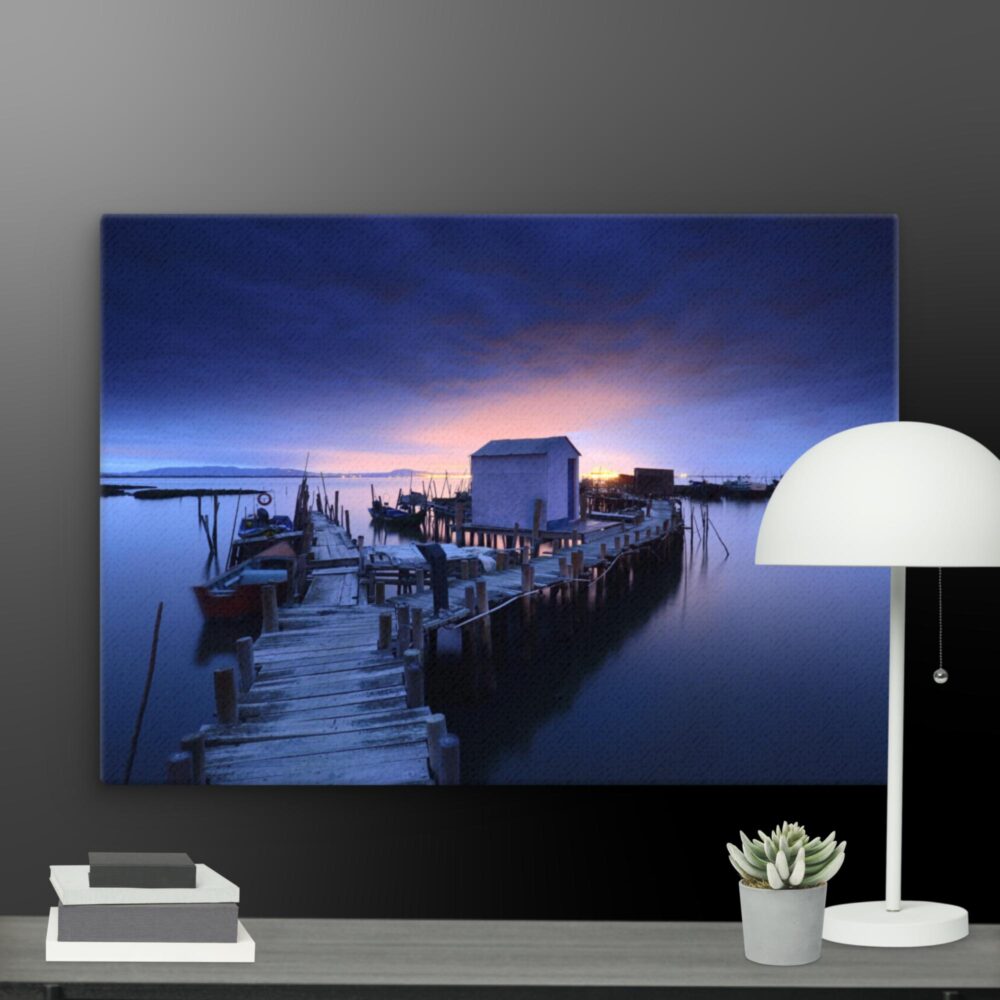 Dark morning scene canvas - Image 11