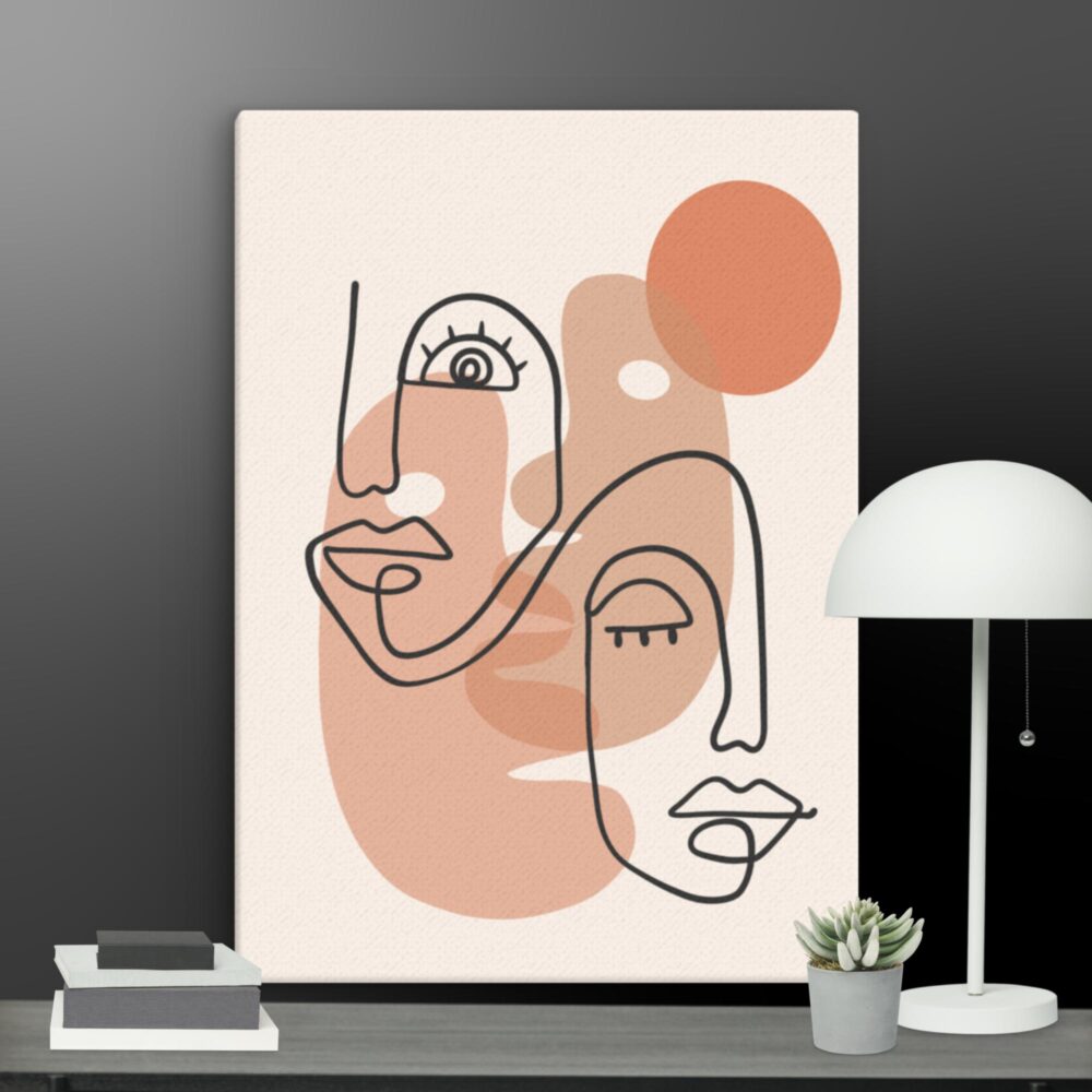 Bohemian faces canvas - Image 10