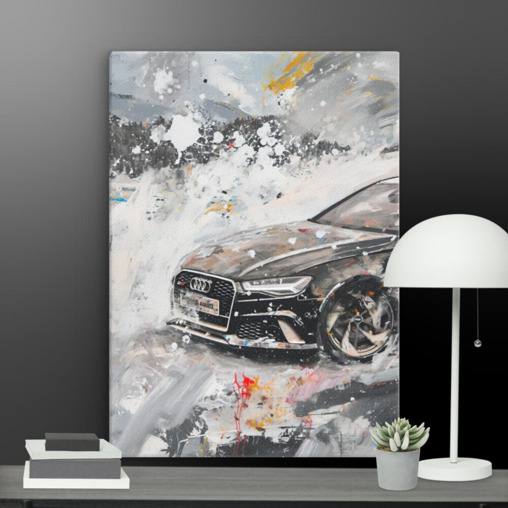 Audi car scene canvas - Image 9