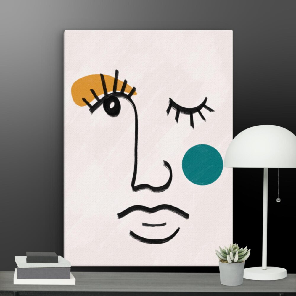 Contemporary face canvas - Image 11