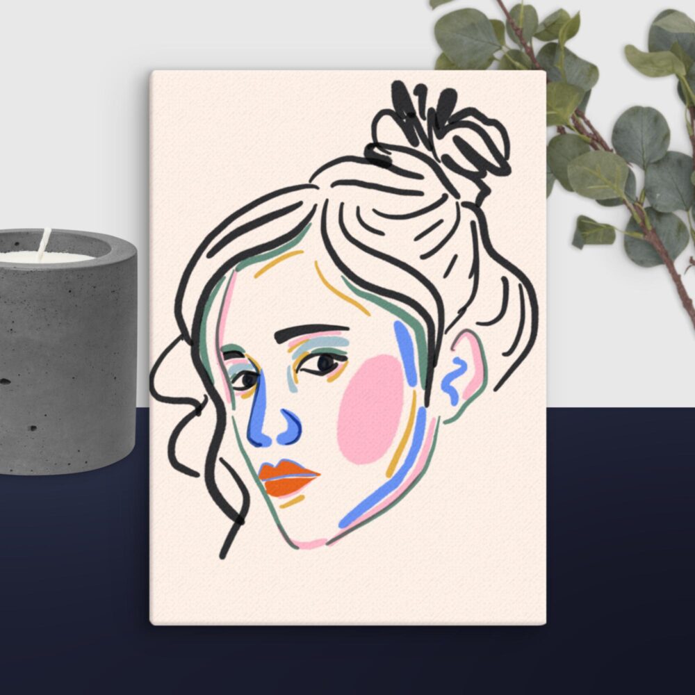 Contemporary female canvas - Image 11