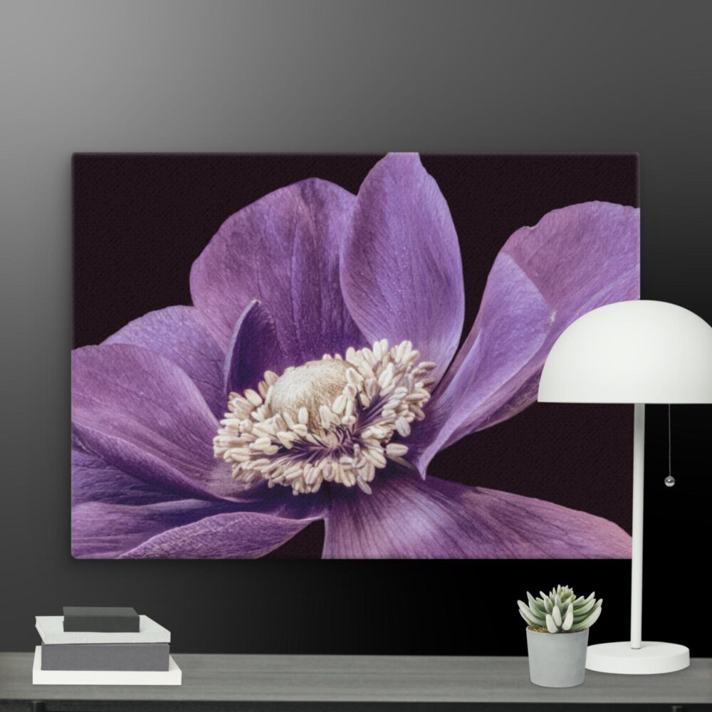 Purple flower canvas - Image 11