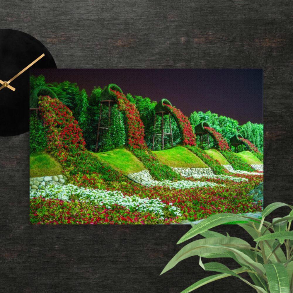 Rows of Flowers canvas - Image 13