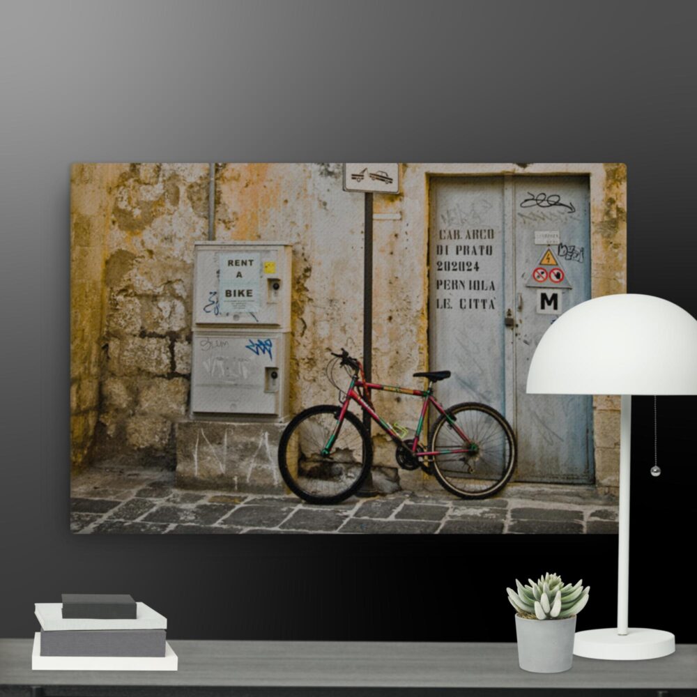 Italy Collection Bike Scene canvas - Image 13