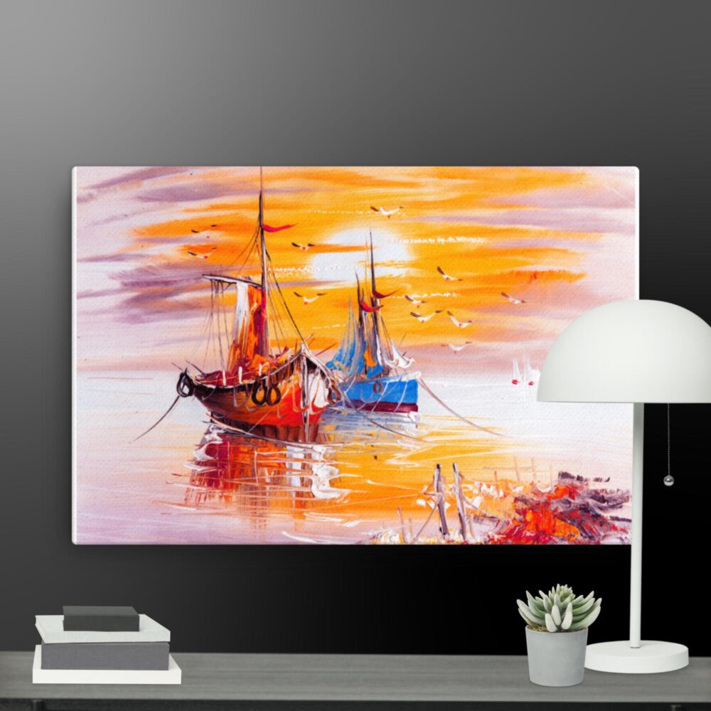 Ships at Sea canvas - Image 13