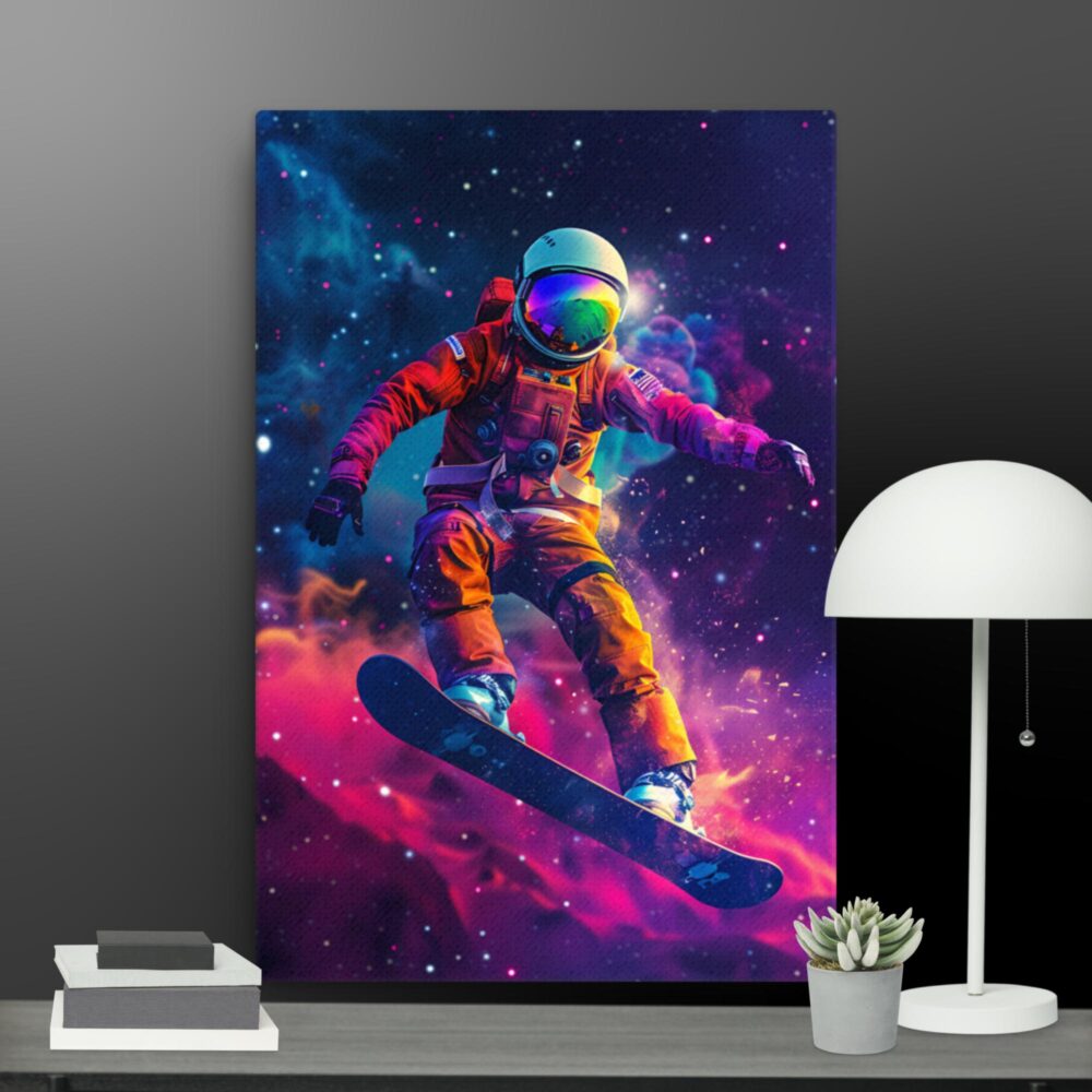 Astronaut on skateboard canvas - Image 7