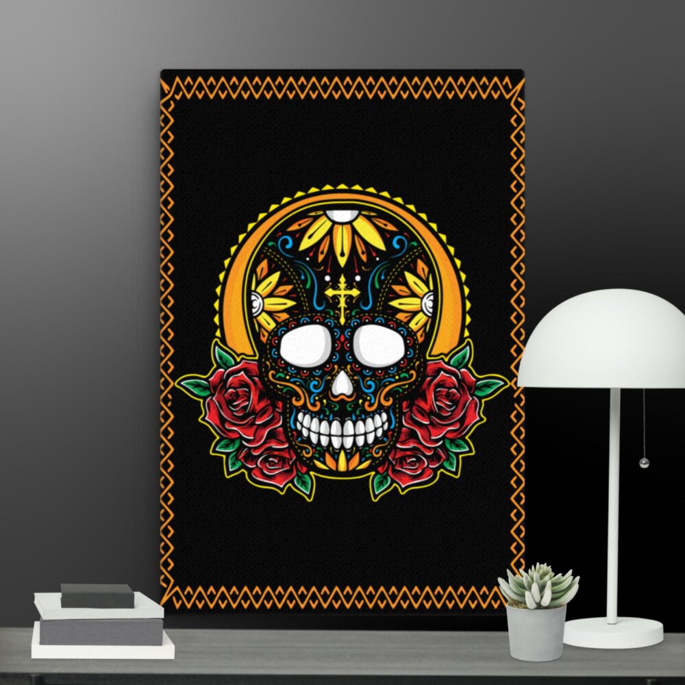 Religious skull canvas - Image 11