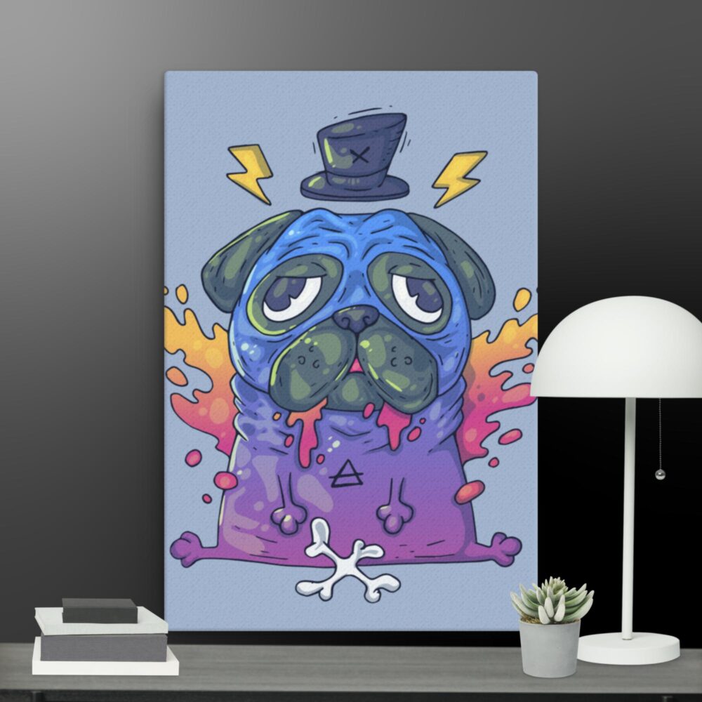 Pug Magician canvas - Image 11