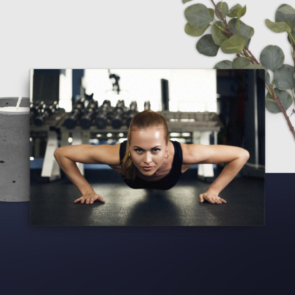Girl in gym canvas - Image 13
