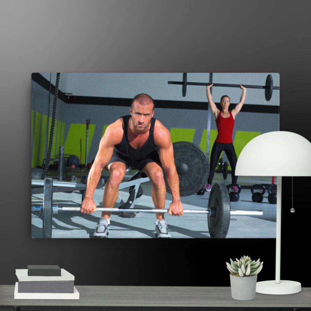 Lifting weights canvas - Image 13