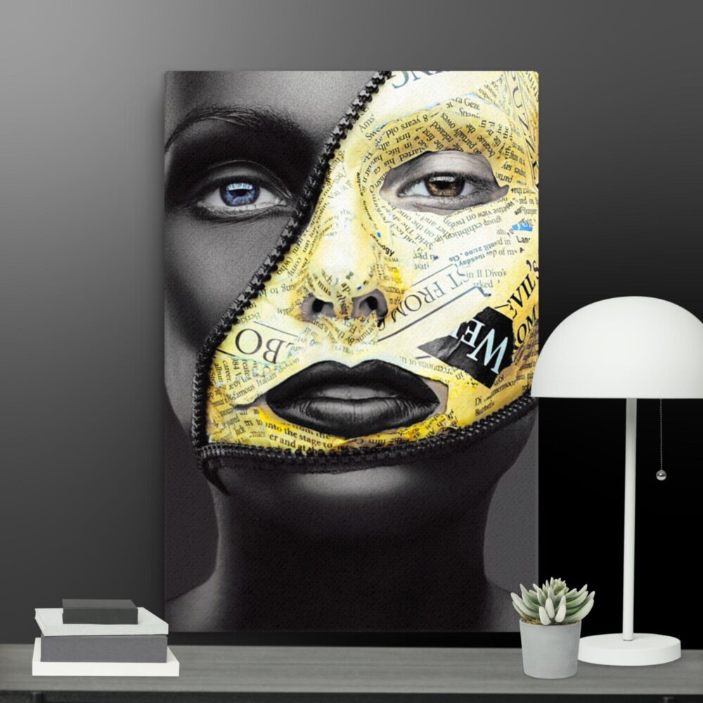 Black and Gold Close Up canvas - Image 8