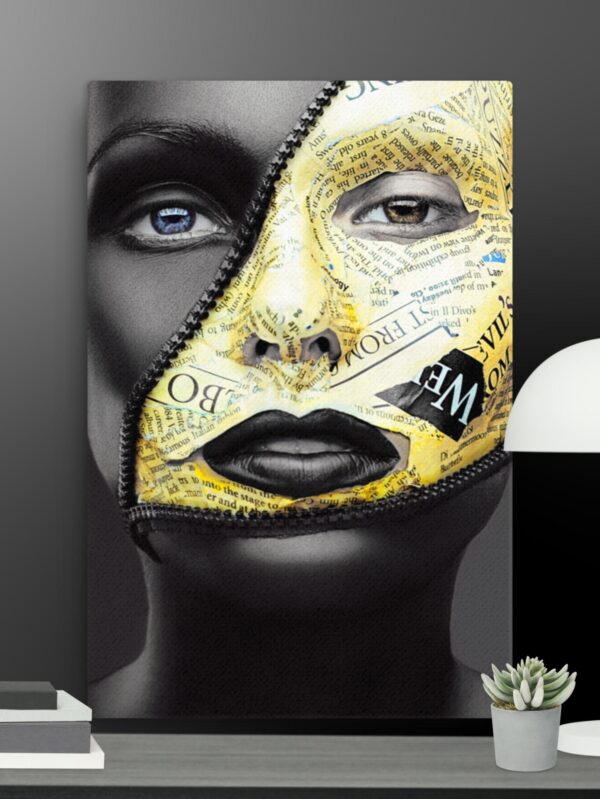 Black and Gold Close Up canvas - 20×30
