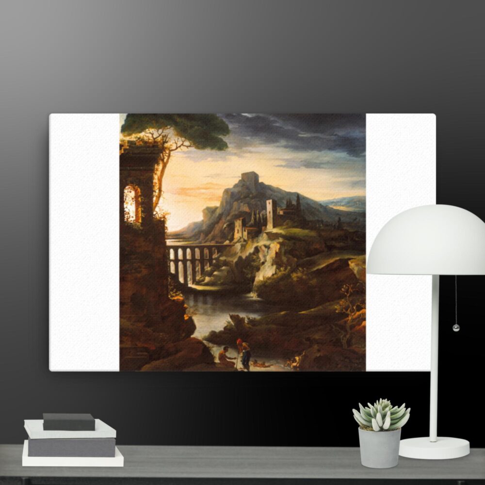 Evening landscape  canvas - Image 13