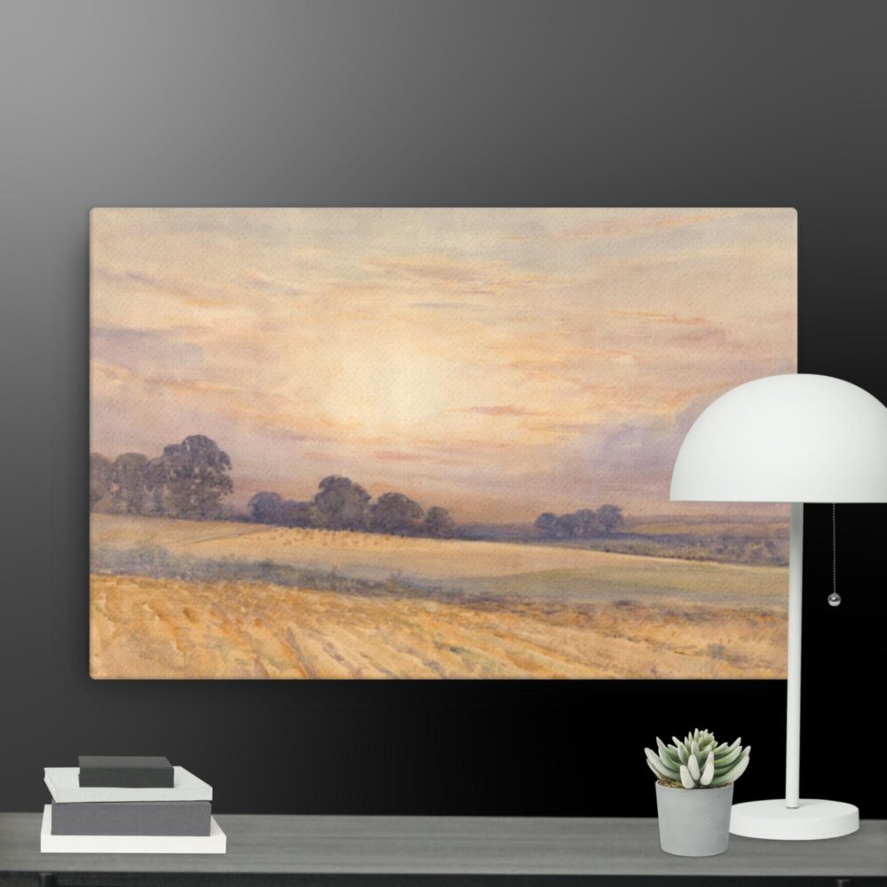 Landscape at sunset canvas - Image 13