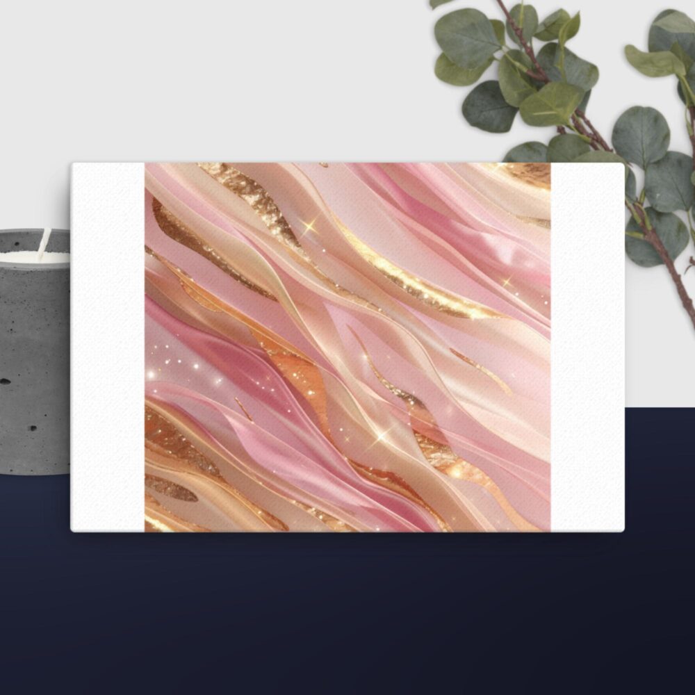 Pink Gold Glittery canvas - Image 13