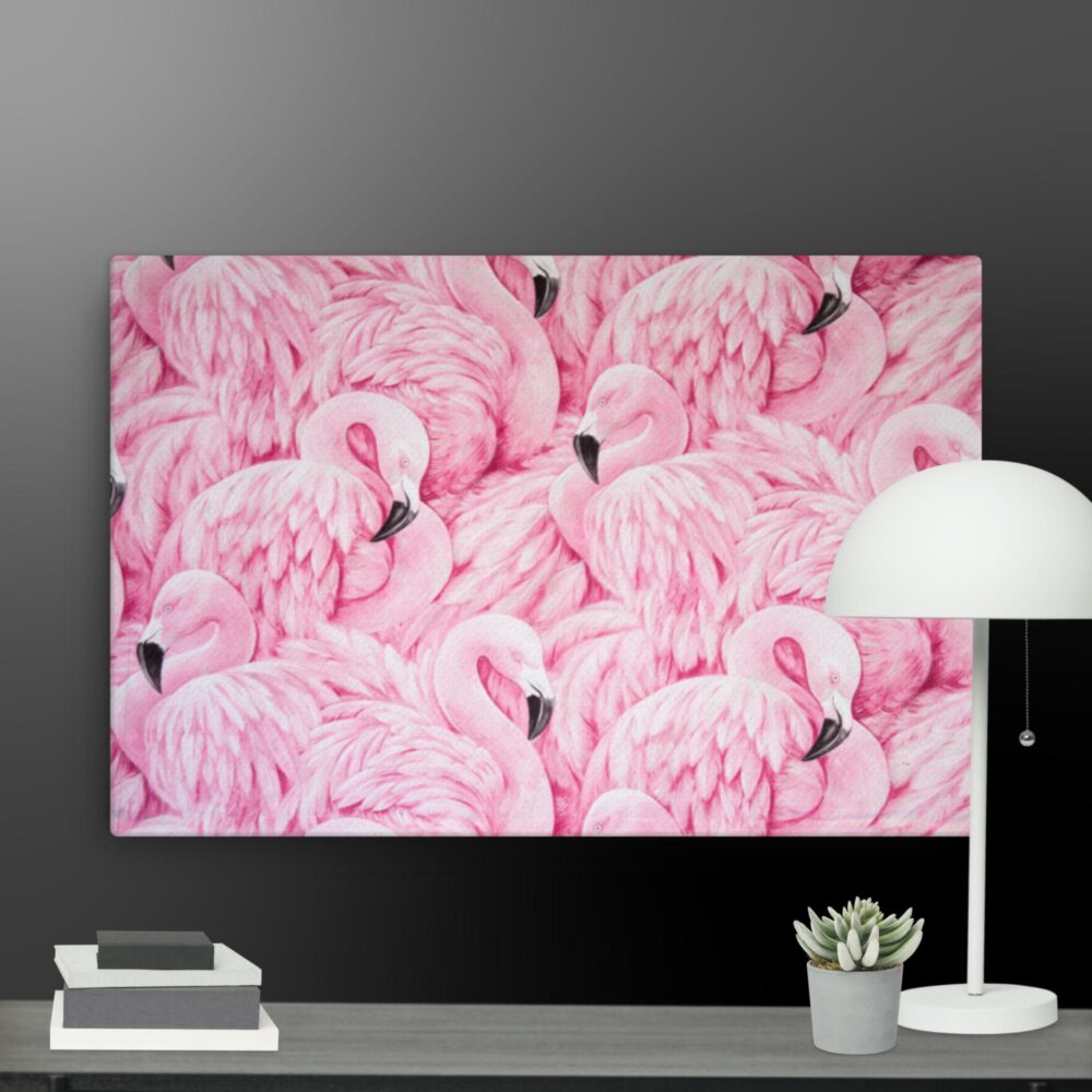 Flamingo frenzy canvas - Image 13