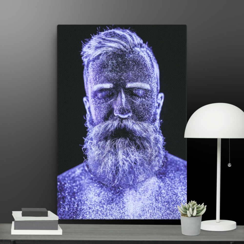 Man of Glitter canvas - Image 9