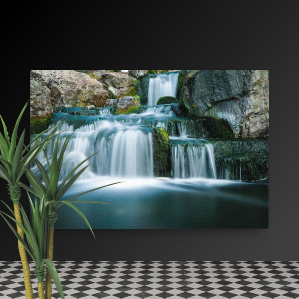 Multi waterfall scene canvas - Image 13