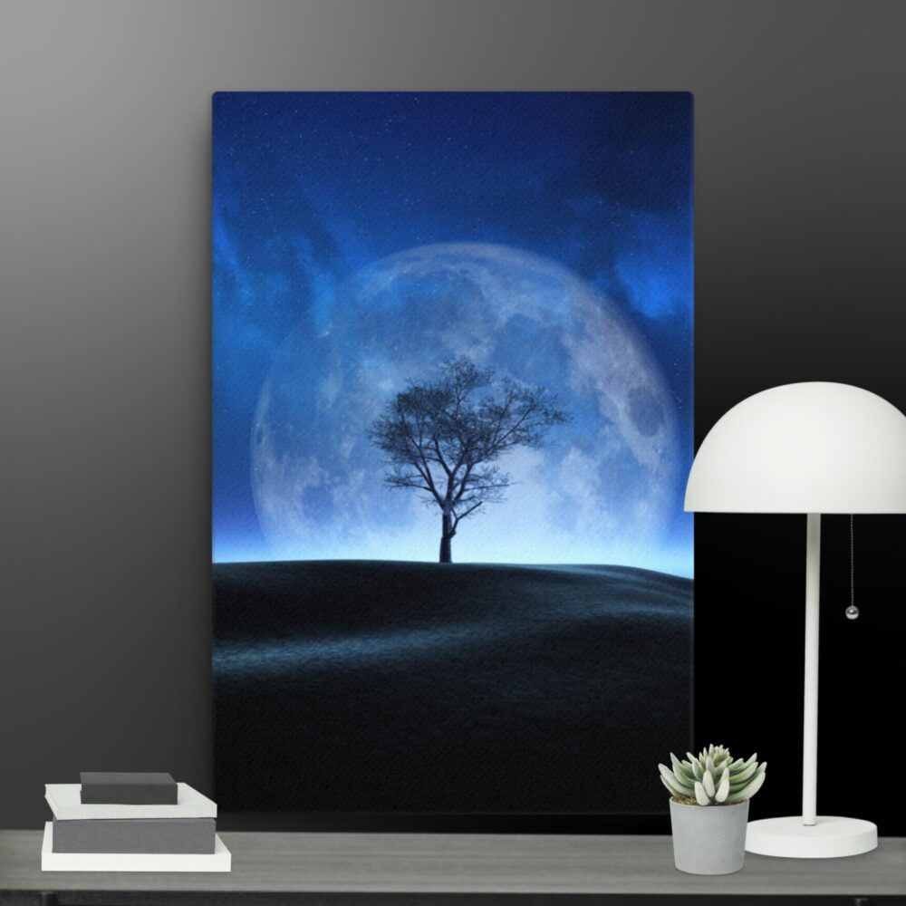 Blue moon scene canvas - Image 11