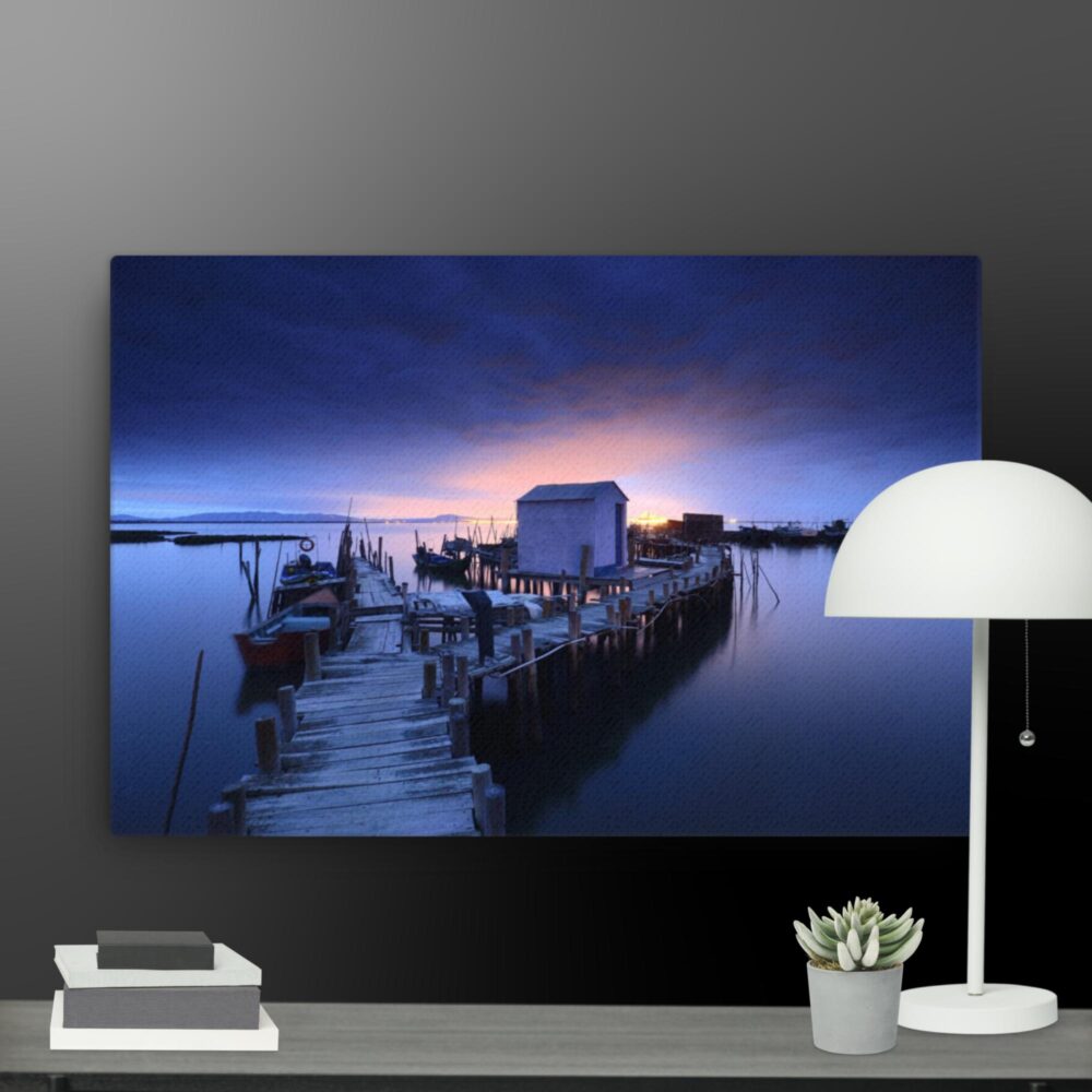 Dark morning scene canvas - Image 13