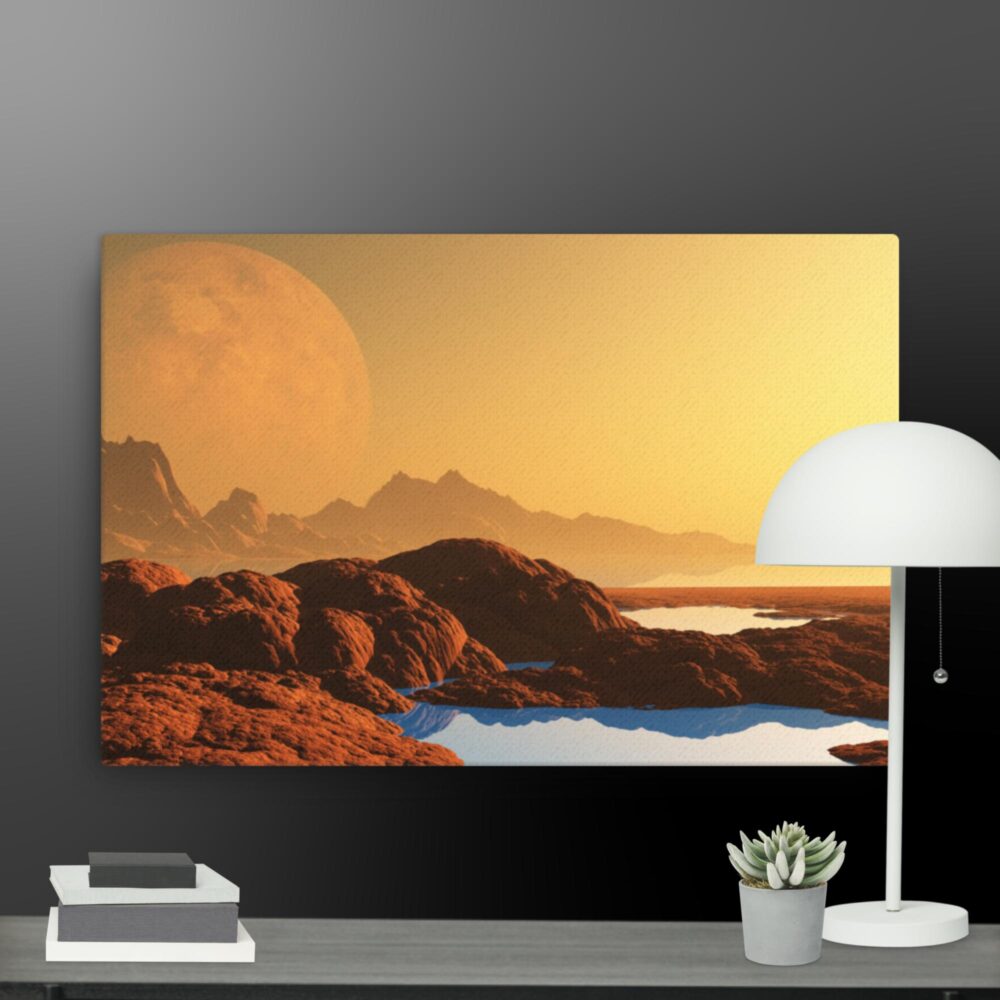 Sun over the dessert canvas - Image 13