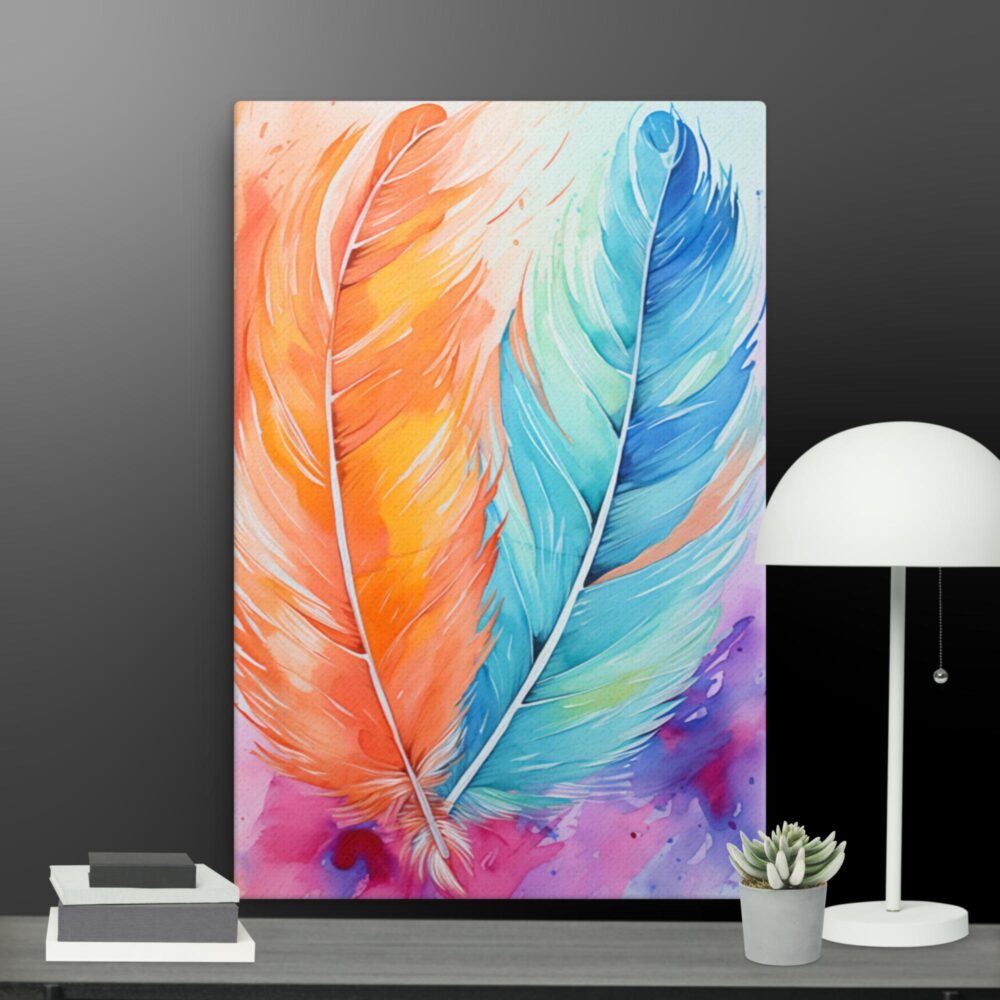 Two feathers canvas - Image 11