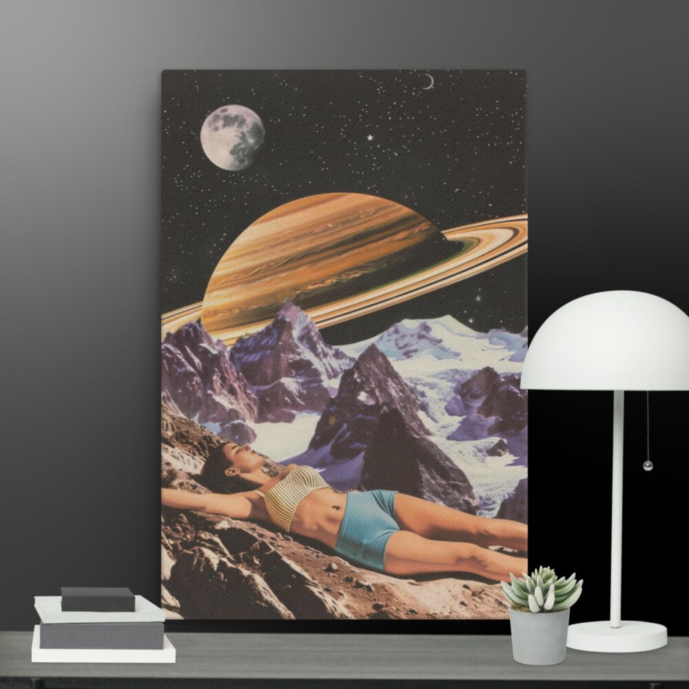 Woman in space  canvas - Image 11