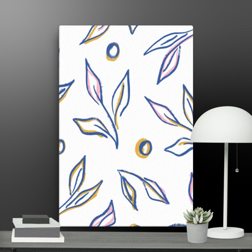 Contemporary flower canvas - Image 13