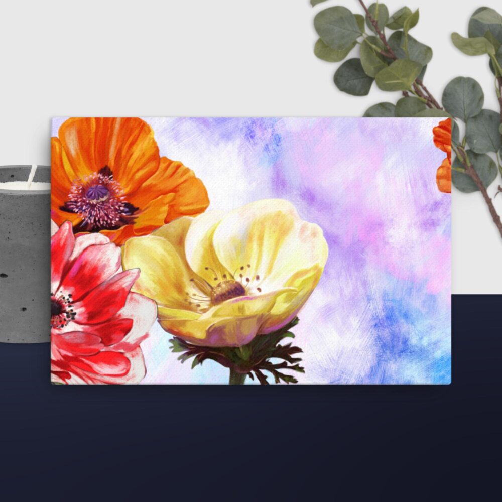 Bright flowers canvas - Image 13