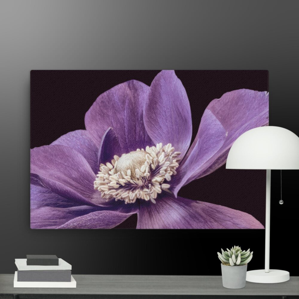 Purple flower canvas - Image 13