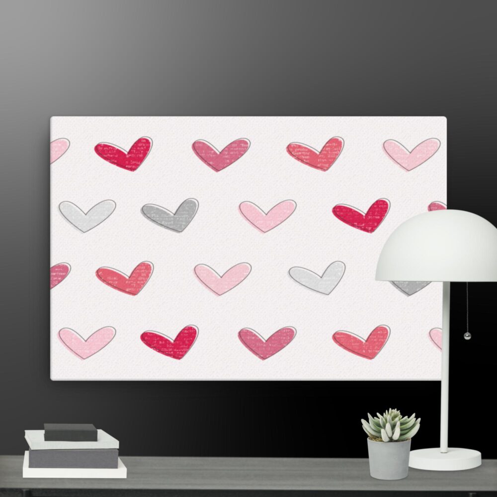 Love hearts canvas - Image 13