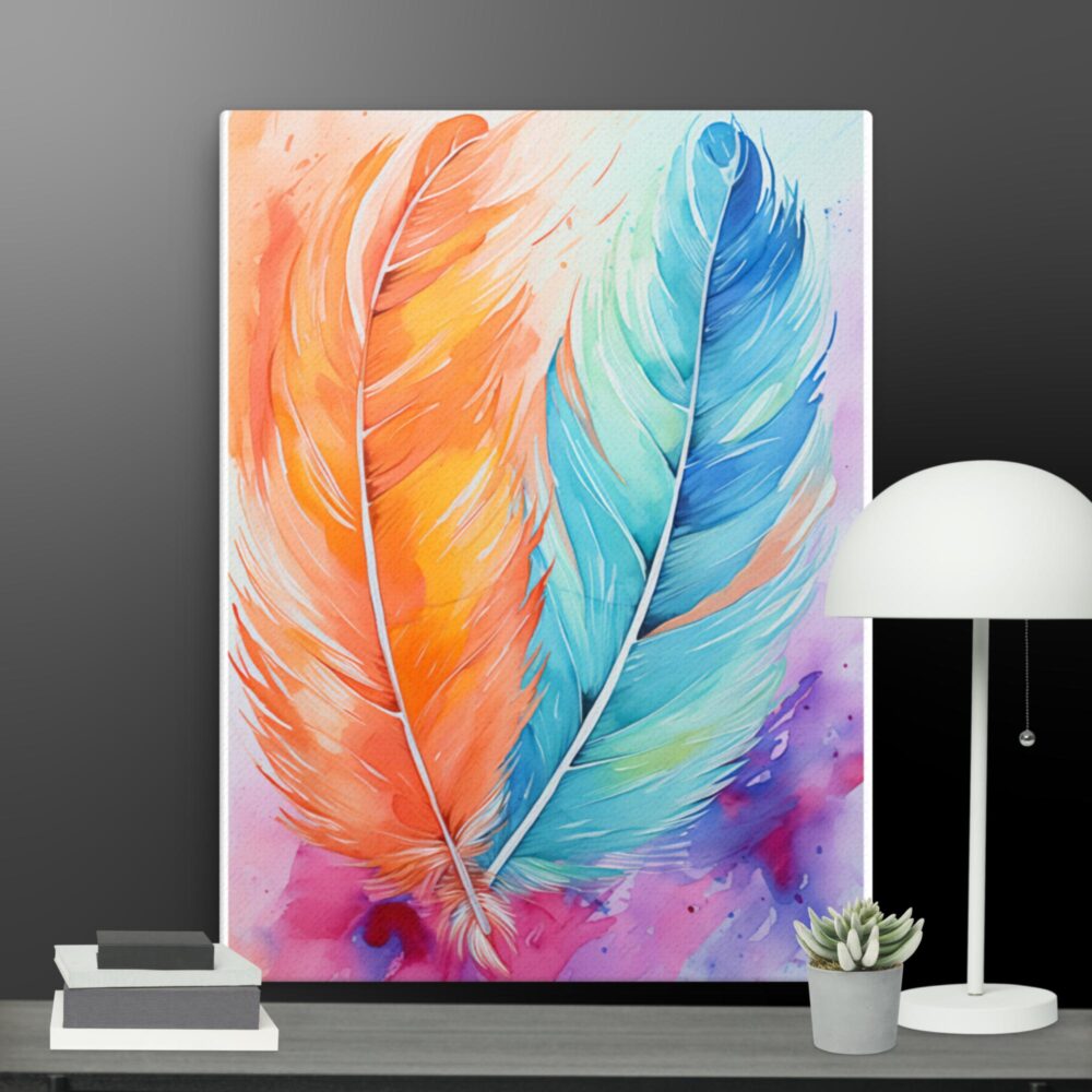 The Two Feathers Canvas - Image 9